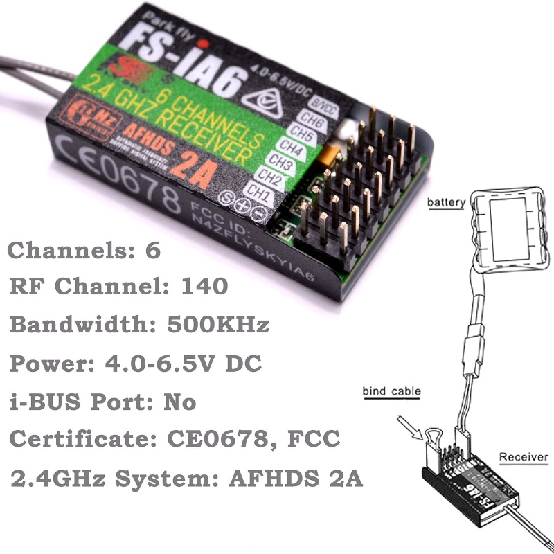 Flysky FS-IA6 Receiver 6CH Dua - مراجعة Fpv Drone Antenna وسعره