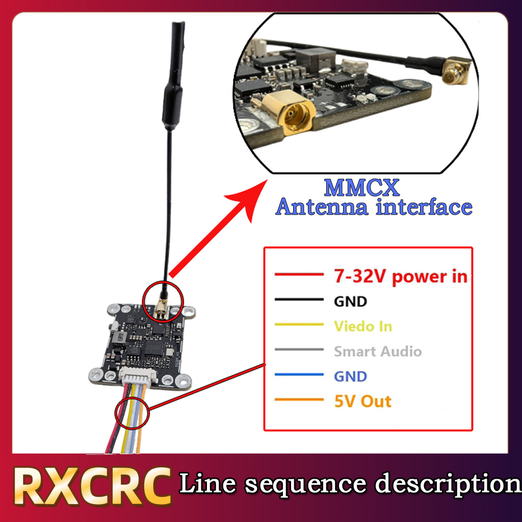 RXCRC 5.8G Module 48CH 1.6W VT - مراجعة Fpv Drone Frame وسعره