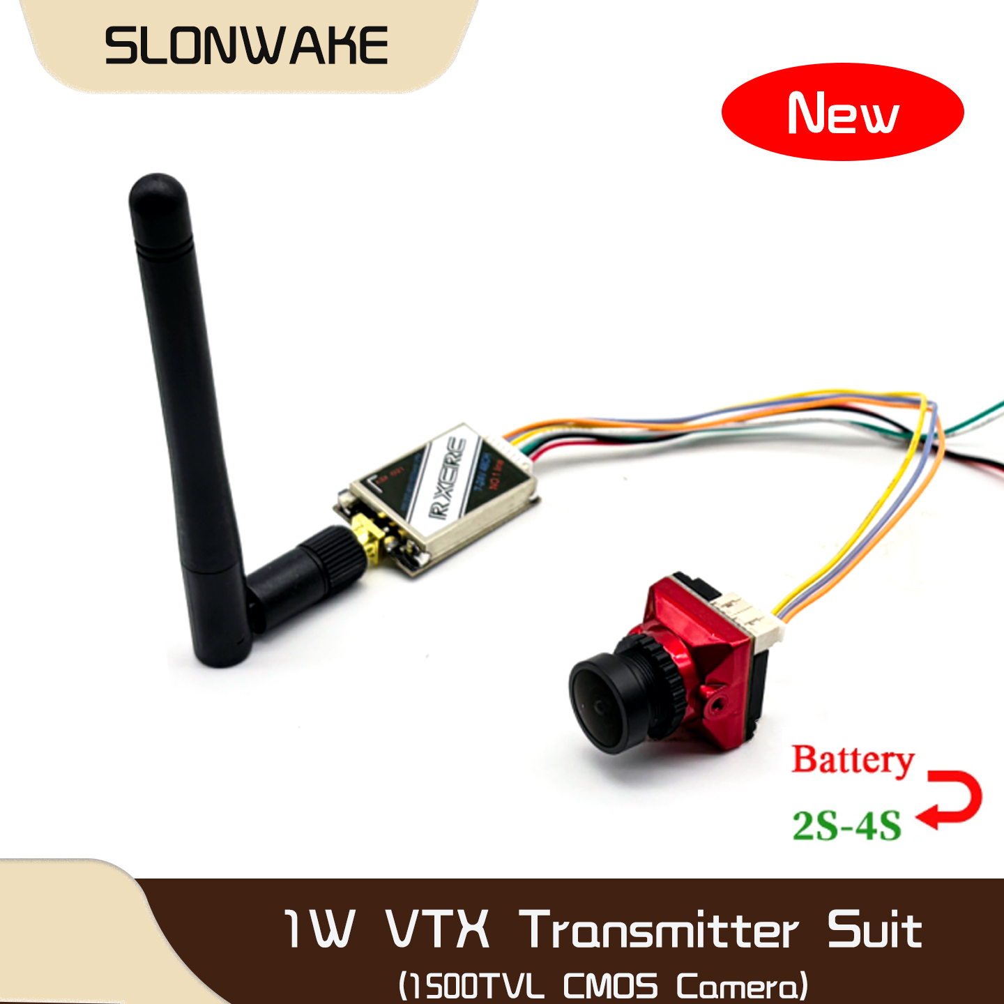 SLONWAKE  5.8G 48CH 1W VTX 100 - مراجعة Fpv Drone Frame وسعره