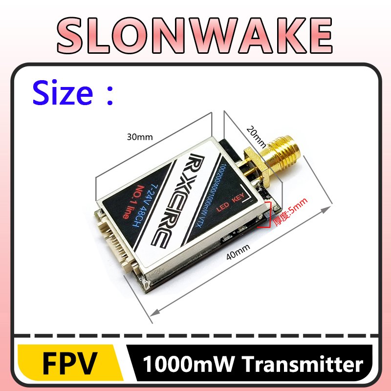 SLONWAKE  5.8G 48CH 1W VTX 100 - مراجعة Fpv Drone Frame وسعره
