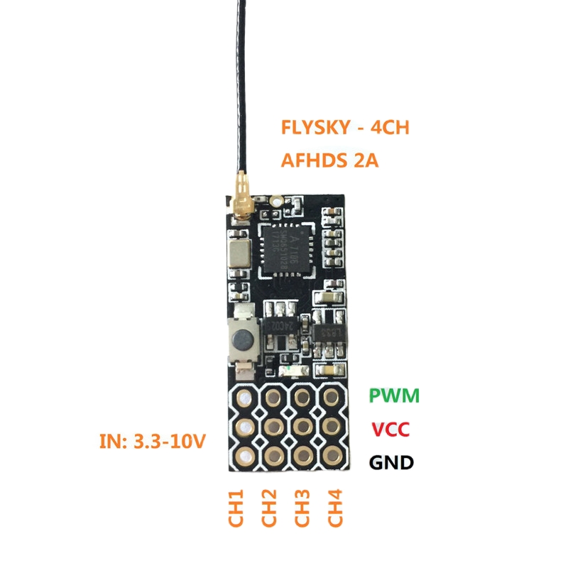 Flysky FS2A Mini Receiver 4CH  - مراجعة Fpv Drone Flight Controller وسعره