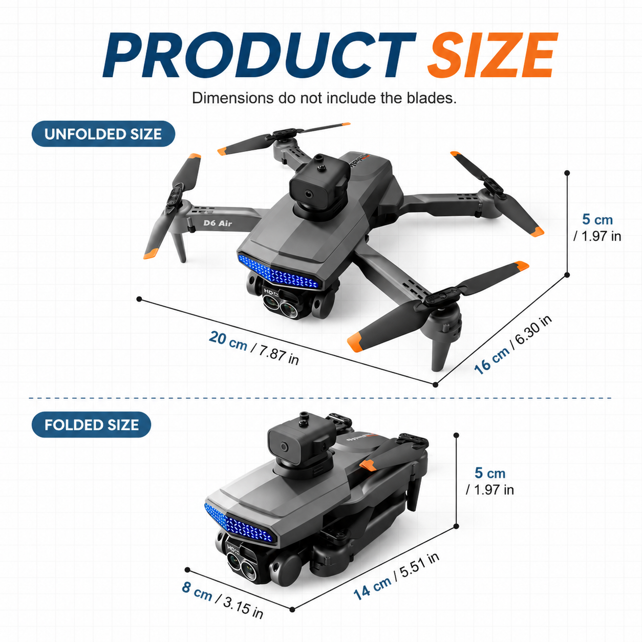 ZNLYRION D6 Air Foldable RC Dr - مراجعة Fpv Drone Bag وسعره