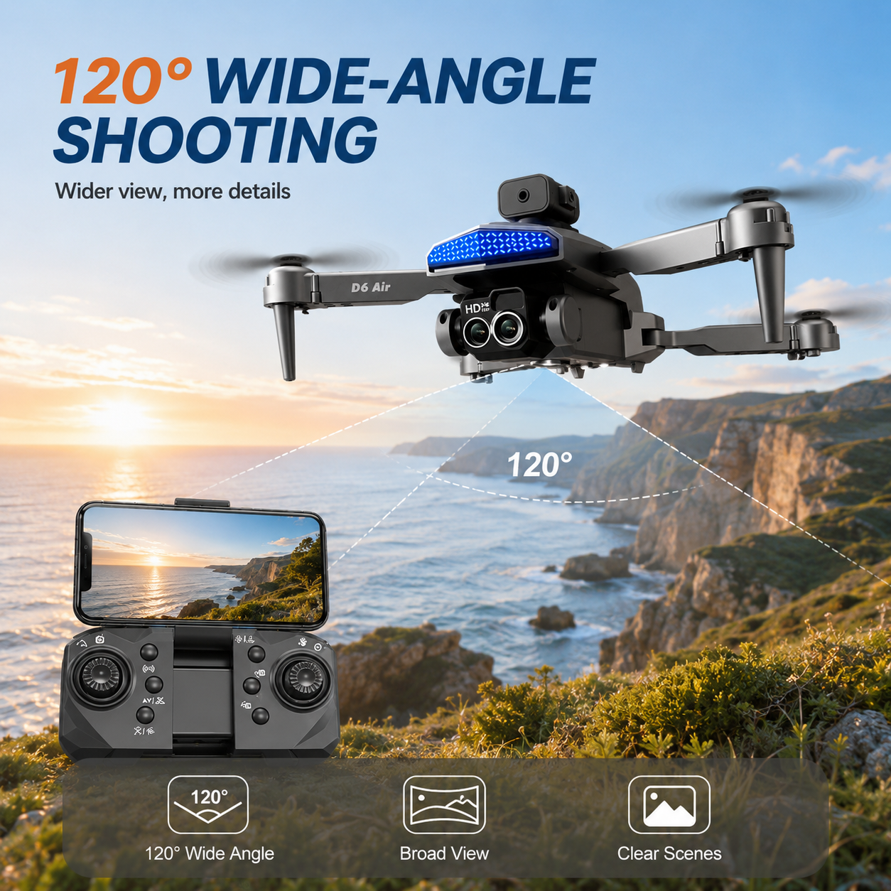 ZNLYRION D6 Air Foldable RC Dr - مراجعة Fpv Drone Bag وسعره