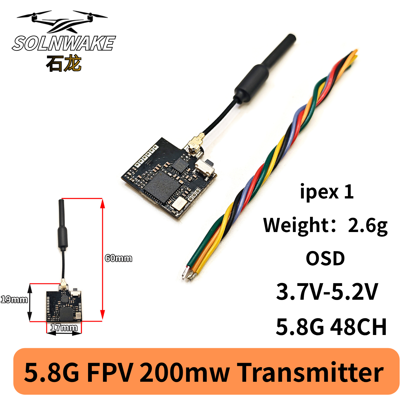 SLONWAKE Nano 5.8G 48CH 200mW  - مراجعة Fpv Drone Frame وسعره