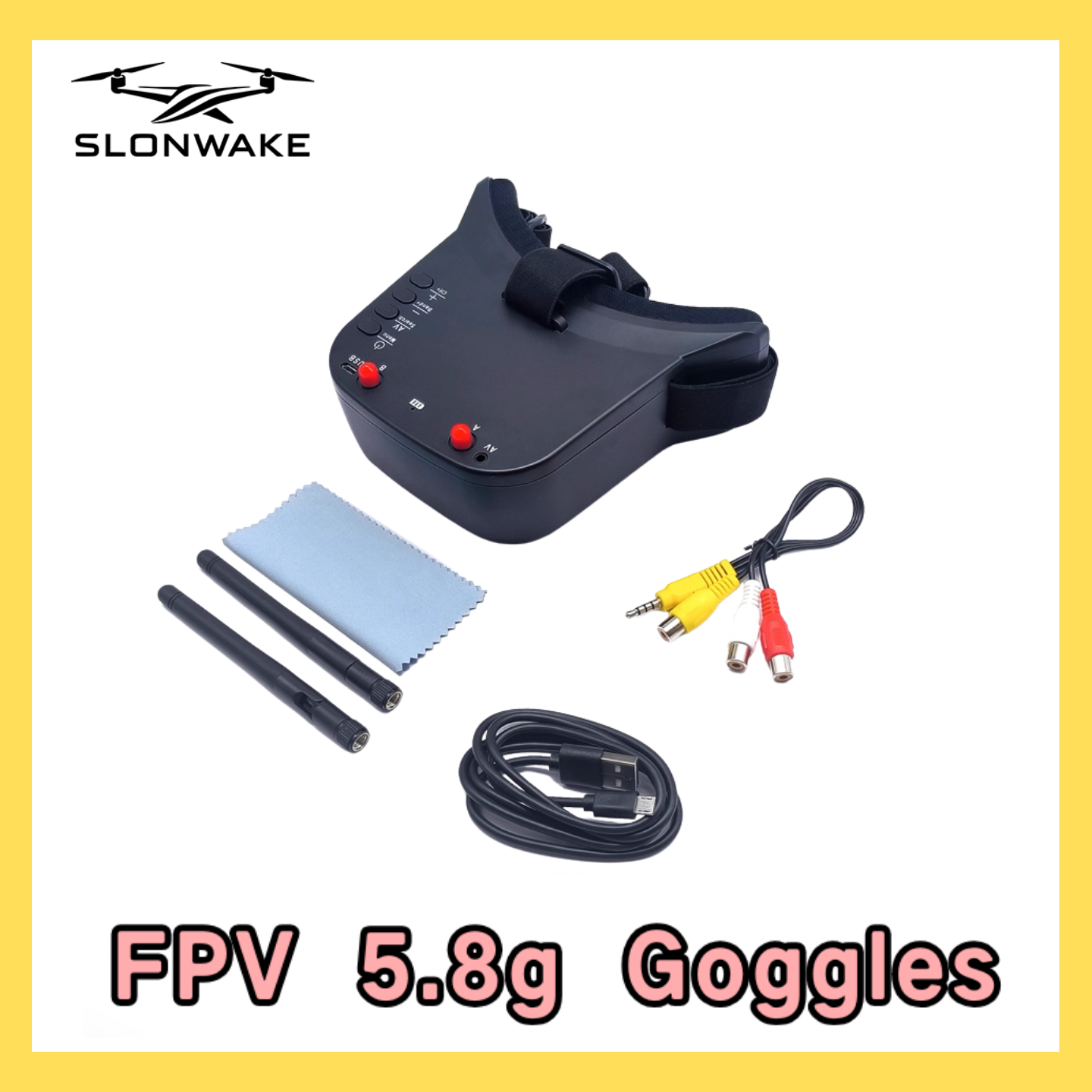 SLONWAKE 5.8G 48CH FPV 400mw V - مراجعة Fpv Drone Frame وسعره