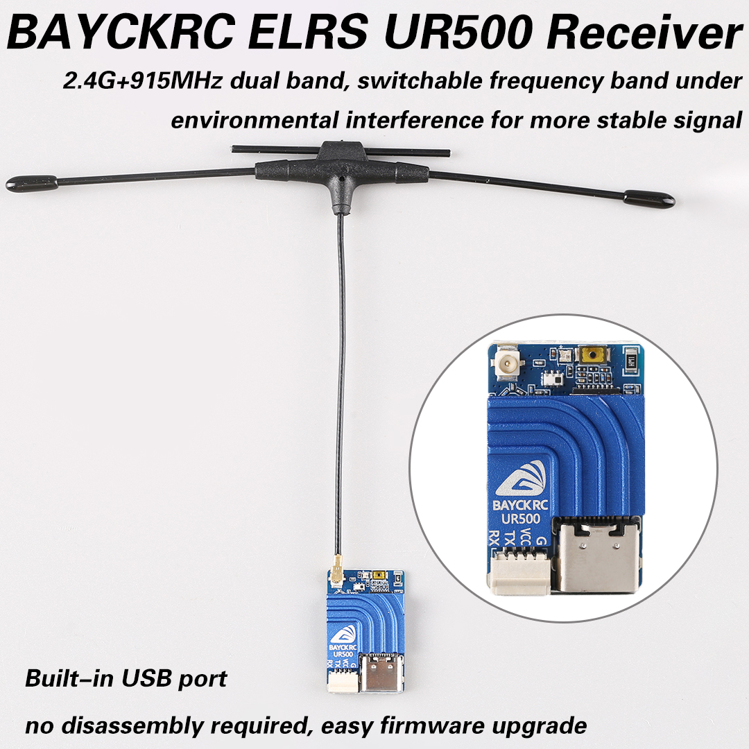 BAYCKRC UR500 ELRS RX 500mW Du - مراجعة Fpv Drone Frame وسعره